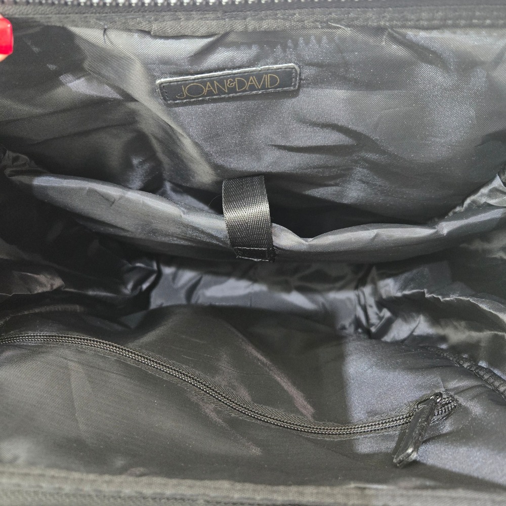 Joan & David Backpack Large Black Quilted Puffer Travel Work Laptop Bag #1105 - Picture 10 of 11